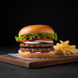 Hamburguesa doble - Munchies Tláhuac