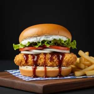 Hamburguesa de pollo frito - Munchies Tláhuac